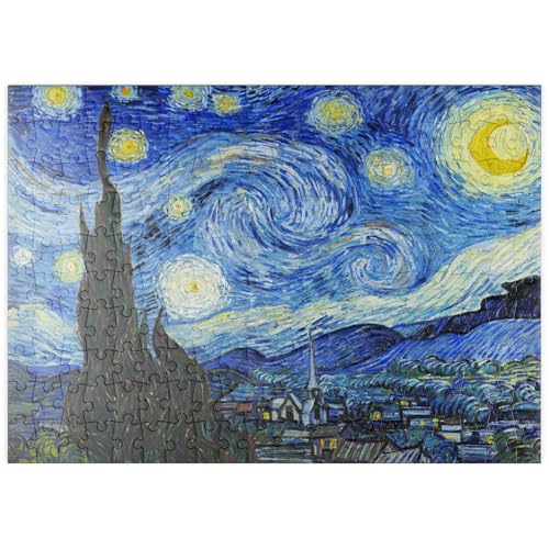 MyPuzzle The Starry Night (1889) by Vincent Van Gogh - Premium 200 Teile Puzzle - MyPuzzle Sonderkollektion von Æpyornis von MyPuzzle.com