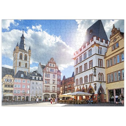 MyPuzzle Trier, Marktplatz mit Steipe im Stadtzentrum der antiken römischen Stadt - Premium 500 Teile Puzzle - MyPuzzle Sonderkollektion von Puzzle Galaxy von MyPuzzle.com