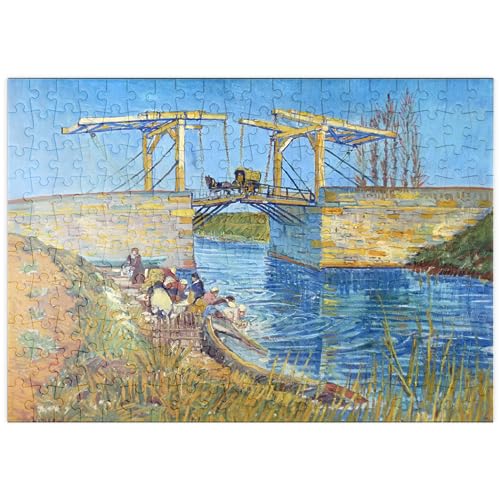 MyPuzzle Vincent van Gogh's The Langlois Bridge at Arles with Women Washing (1888) - Premium 200 Teile Puzzle - MyPuzzle Sonderkollektion von Æpyornis von MyPuzzle.com