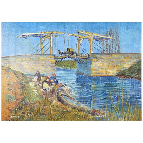 MyPuzzle Vincent Van Gogh's The Langlois Bridge at Arles with Women Washing (1888) - Premium 1000 Teile Puzzle - MyPuzzle Sonderkollektion von Æpyornis von MyPuzzle.com