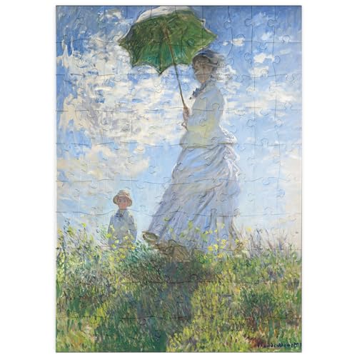 MyPuzzle Woman with a Parasol, Madame Monet and Her Son (1875) by Claude Monet - Premium 100 Teile Puzzle - MyPuzzle Sonderkollektion von Æpyornis von MyPuzzle.com