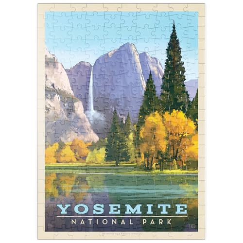 MyPuzzle Yosemite National Park: Golden Vista, Vintage Poster - Premium 200 Teile Puzzle - MyPuzzle Sonderkollektion von Anderson Design Group von MyPuzzle.com