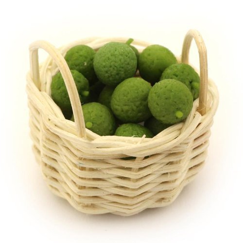 MyTinyWorld Puppenhaus Miniatur Korb mit Handgefertigt Limes MyTinyWorld Puppenhaus Miniatur Korb mit Handgefertigt Limes von MyTinyWorld