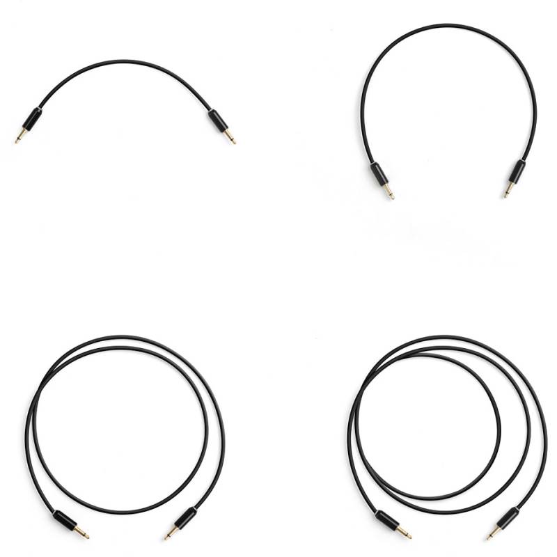 MyVolts Candycords Halo 8-Pack Black Patchkabel von MyVolts