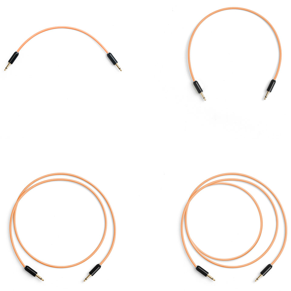 MyVolts Candycords Halo 8-Pack Peach Patchkabel von MyVolts