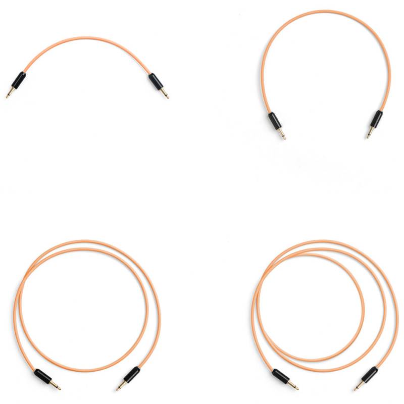 MyVolts Candycords Halo 8-Pack Peach Patchkabel von MyVolts