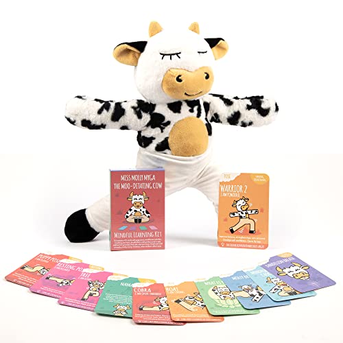 Myga - Miss Molly Die Moo-ditierende Kuh Yoga Plüsch Plüschtierpuppe für Kinder - Familien Yoga Geschenk für Kinder Yoga von Myga