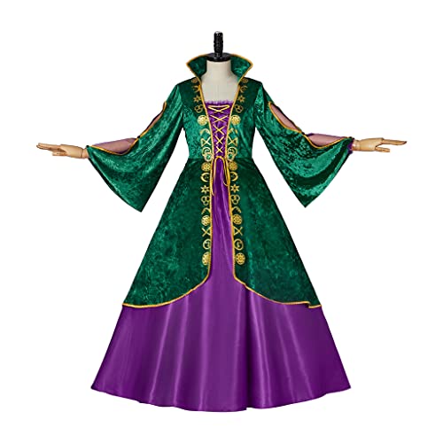 Damen Winifred Sanderson Cosplay Kostüm Hexenkostüm Kleid Halloween Kostüm XS von MyheroCos