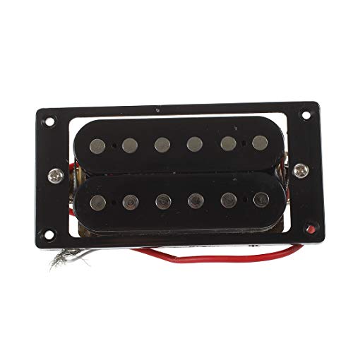 Myingaou 2 Stueck Elektrische Gitarre Schwarzer Tonabnehmer + Rahmen Schrauber von Myingaou