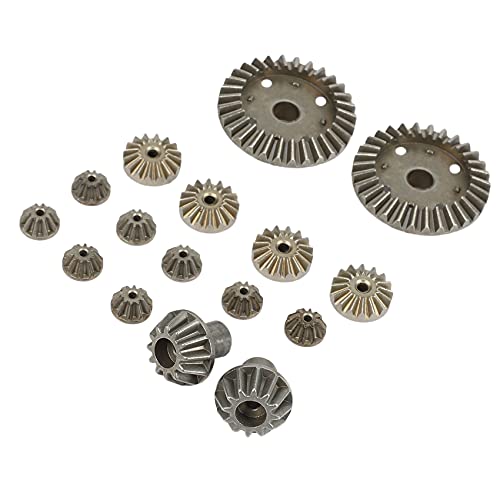 Myingaou Upgrade Metall Getriebe 30T 16T 10T Differential Antriebs für 144001 12428 12429 12423 12429 RC Auto Teile, 16 StüCke von Myingaou