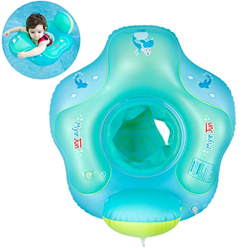 Myir Schwimmring Baby mit Rückenlehne, Aufblasbare Baby Schwimmsitz Schwimmhilfe Swimtrainer Schwimmtrainer Kinder Kleinkind Schwimmreifen Float von Myir JUN