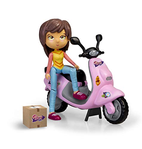 Mymy Becca + Delivery Bike - Pack Figure Moto and Accessories for Children from Age 4 - (Famosa 700016234) von Mymy City