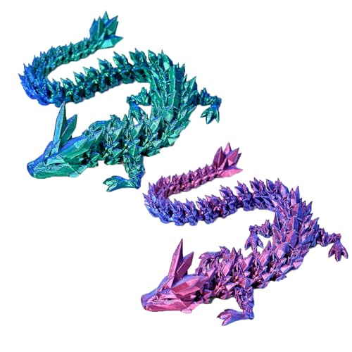 3D Gedruckter Drache, 3D Drache Action Figuren Flexibles 3D gedrucktes Spielzeug Drache 30CM Flexible Gelenke Dragon Home Desk Decor Desk von Myqiqi