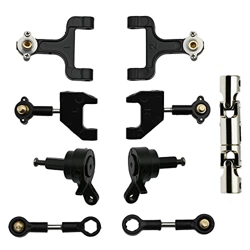 Mzpeldxk Metall Ober- und Unter Schwinge Arm Lenkung Schalen Antrieb Wellen Set für D42 1/10 RC Auto Upgrade Teile ZubehöR von Mzpeldxk