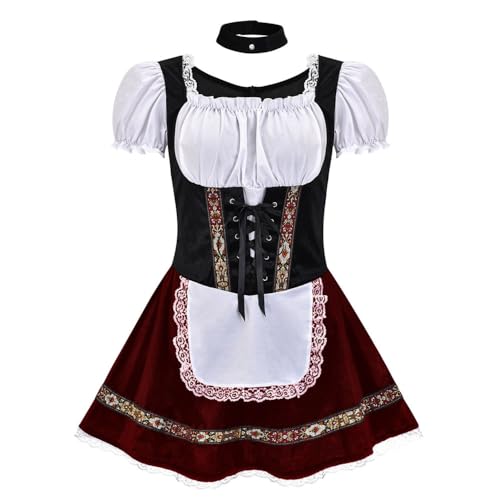 Mzshne Oktoberfest-Kostüme für Damen, Bier, Karneval, Festival, Cosplay, Dienstmädchenkleid für Renaissancekleid, Party von Mzshne