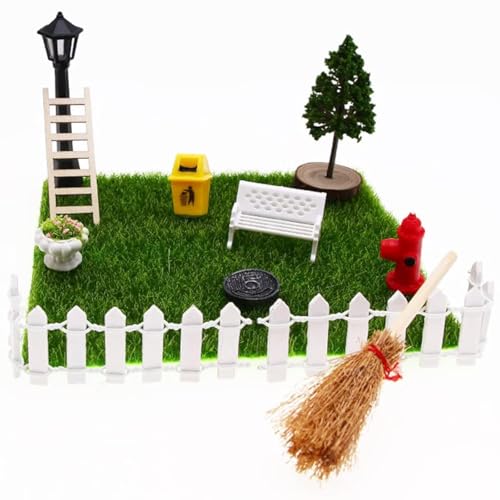 Miniatur Gartenzubehörm, Hof Thema Puppenhaus Dekor, Puppenhaus-Gartenaccessoires, Miniatur Puppenhaus Garten Möbel, Landschaft Zubehör für Puppen Haus Dekoration Pflanze Haus Dekor von Liekadijiae