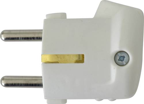 N & L 10931 Schutzkontakt-Winkelstecker Kunststoff 230V Weiß von N & L