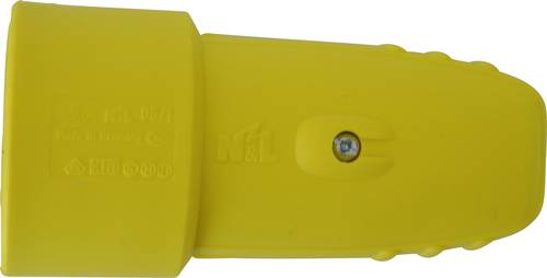 N & L 17129 Schutzkontaktkupplung Gummi 230V Gelb IP20 von N & L