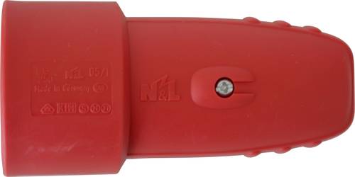 N & L 17132 Schutzkontaktkupplung Gummi 230V Rot IP20 von N & L