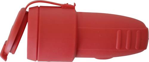 N & L 17161 Schutzkontaktkupplung Gummi 230V Rot IP44 von N & L