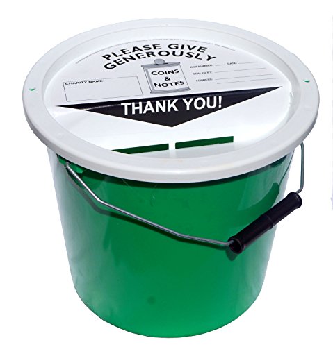 Charity Sammel-Eimer 5.7 Liter - Bright Grün von N & P Thermoplastics