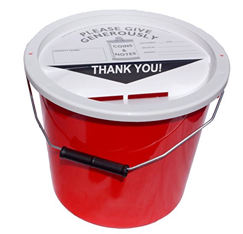 Charity Sammel-Eimer 5.7 Liter - Rot von N & P Thermoplastics