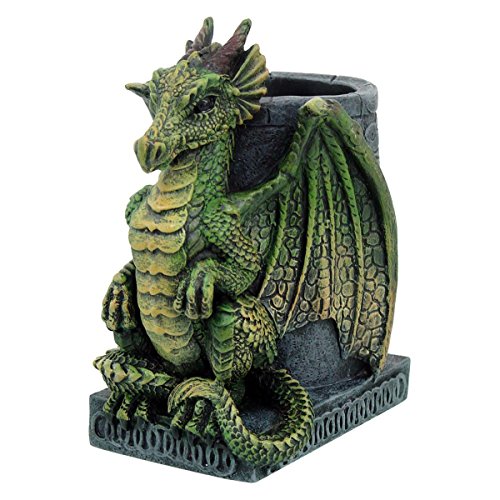 Dark Dreams Gothic Mittelalter LARP Drachen Figur Stiftehalter Büro für Schreibtisch 'Wyrm' von NN