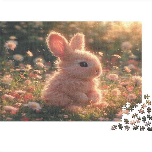 Rabbit Puzzle für Erwachsene Puzzle 1000 Teile Puzzle für Erwachsene Puzzle 1000 Teile anspruchsvolles Puzzlespiel 1000 Teile (75 x 50 cm) von NACHOMACHO