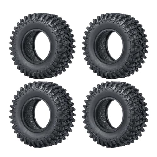 Für TRX4M Für Axial Für SCX24 Ersatz-1,0-Zoll-Metall-Beadlock-Felgen, 50/54 Mm Gummireifen-Set, 1/18 1/24 RC Crawler Autoteile RC Autozubehör Für TRX4M Für Axial Für SCX24 Ersatz-1,0-Zoll-Metall-Beadlock-Felgen, 50/54 Mm Gummireifen-Set, 1/18 1/24 RC Crawler Autoteile RC Autozubehör von NAFRECX
