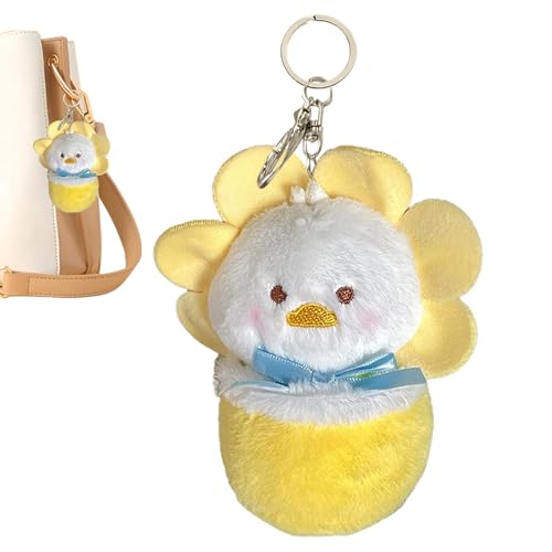 NAIYAN Sonnenblumen-Kuscheltier,Pflanzen-Kuscheltier | Gefüllte Figurenpuppe mit Sonnenblumen-Outfit - Weiche, kreative, entzückende Stofftierpuppe für Kinder, Freunde von NAIYAN