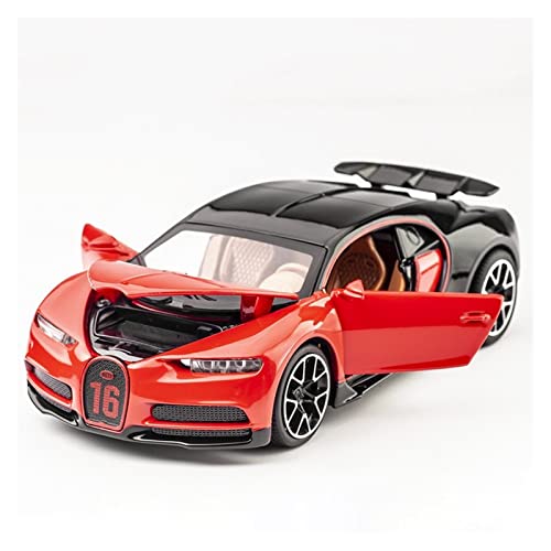 Motorfahrzeuge Replika Auto 1:32 Für Bugatti Chiron Simulation Legierung Supersportwagen Modell Die-Cast Zurückziehen Spielzeug Fahrzeug Kinder Geschenk Originalgetreue Nachbildung ( Color : Red ) von NALORA