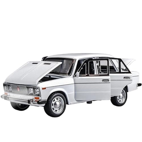 NALora Motorfahrzeuge Replika Auto 1/24 Für Lada NIVA Klassische Auto Legierung Auto Modell Diecast Metall Fahrzeuge Auto Modell Hohe Simulation Sammlung Originalgetreue Nachbildung (Color : White) von NALora