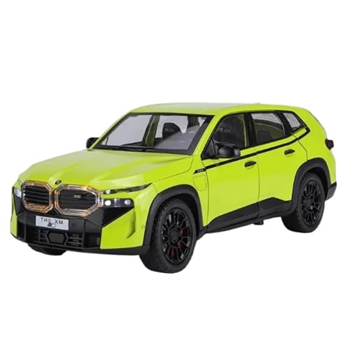 NALora Motorfahrzeuge Replika Auto 1:24 Für BMW XM SUV Legierung Sportwagen Modell Diecast Metall Fahrzeuge Simulation Sound Und Licht Sammlung Originalgetreue Nachbildung (Color : Green) von NALora