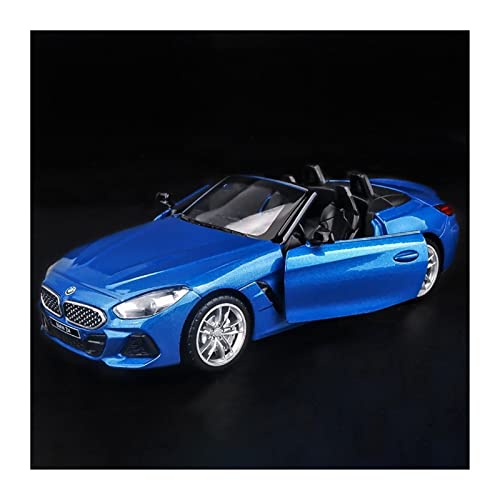 NALora Motorfahrzeuge Replika Auto 1:30 Für BMW Z4 M40i Sportversion High Light Sport Rennwagen Modell Spielzeug Miniatur Replikat Fahrzeug Originalgetreue Nachbildung (Color : Blue) von NALORA