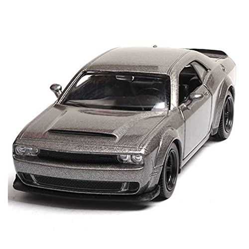 NALora Motorfahrzeuge Replika Auto 1:36 Diecast Spielzeug Für Dodge Challenger Simulation Legierung Muscle Car Metall Fahrzeuge Kinder Geschenke Originalgetreue Nachbildung (Color : Titanium) von NALORA