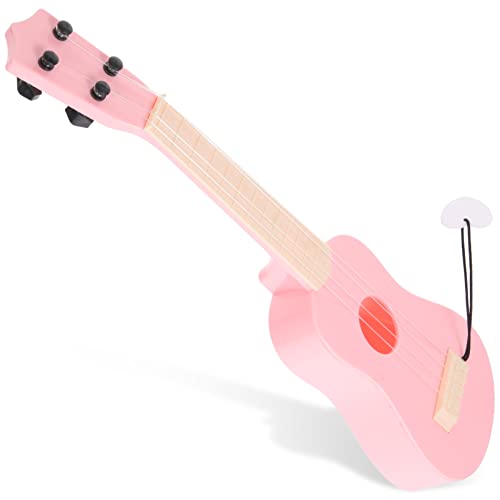 Mini-Ukulele kindergitarre Gitarre Gitarren für musikspielzeug Kinderzimmerdekoration -Ukulele Simulationsgitarrenspielzeug Simulation von Ukulelen Plastik Rosa NAMOARLY von NAMOARLY