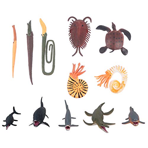 NAMOARLY 1 Prähistorische Tiermodelle Tiere B Das Tier Mini Meereslebewesenmodell Simuliertes Meerestier Desktop Fischfigur Kunsthandwerk Buntes Vinyl von NAMOARLY