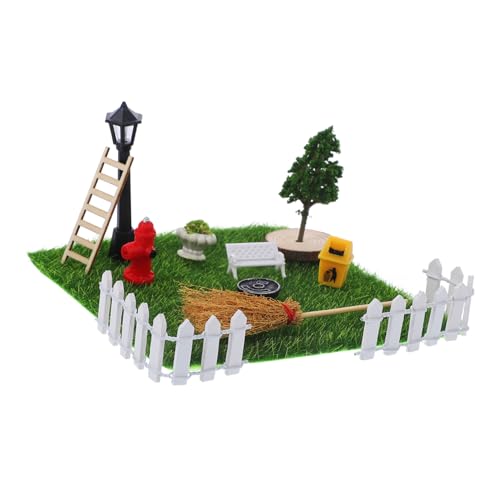 NAMOARLY Dekoration Miniatur Garten DIY Puppenhäuser 1 Satz Puppenhaus Miniaturmodelle Grüne Ornamente Mini Hofszenen Layout Modelle Für Kreative Garten Dekoration Und Puppenhaus Zubehör von NAMOARLY