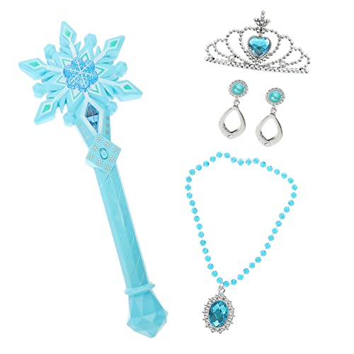 NAMOARLY 1 Satz Schnee Zauberstab Kleider Stutzenhalter Kindergeburtstag Gastgeschenke Schmuck Spielzeuge Kinderkommode Geldgeschenke Geburtstag Party Kinderkostüm Feenstock Sky-Blue Stoff von NAMOARLY