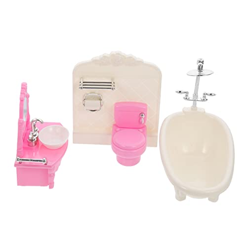 NAMOARLY 1 Satz WC-Badzubehör für kinderspielzeug hühner Badezimmer Accessoires spielzeuge Mini-Toilette Mini- Puppenhausmöbel Plastik von NAMOARLY