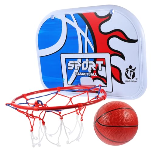 NAMOARLY 1 Satz Wandhängender Basketballständer Basketballbälle Basketball-minikorb Basketballkorb Im Freien Netz Pop Basketballkorb Drinnen Booster Tragbar Reifen Blue von NAMOARLY