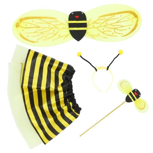 NAMOARLY 1 Set Bienenflügel Set Bienen Bienenzucht Waben Set Balsam Bühnenkostüm Bienen Cosplay Zubehör Kinderparty Bienen Requisite Bienen Kostüm Bienen Cosplay Kostüm von NAMOARLY