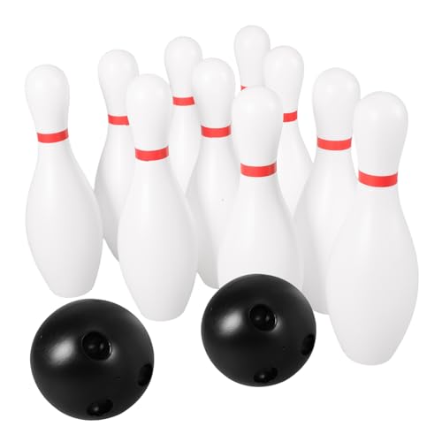 NAMOARLY 1 Set Bowlingkugeln Aus Kunststoff Spaßiges Bowling Für Drinnen Und Draußen Perfekt Für Kindergeburtstage Und Familienaktivitäten 6 Farbige Kugeln Im Set von NAMOARLY