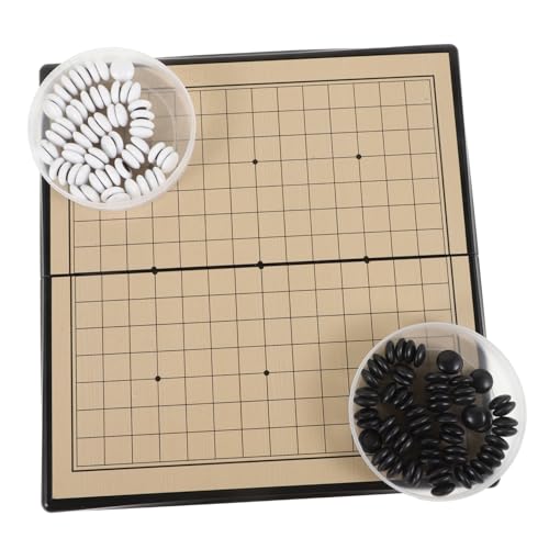 NAMOARLY 1 Set Go Backgammon Set Tragbares Go Game Kit Tragbares Schach Interessantes Go Spielzeug Chinesisch Go Chinese Weiqi Trainings Requisiten Go Game Tragbares Brett Go Game Training von NAMOARLY