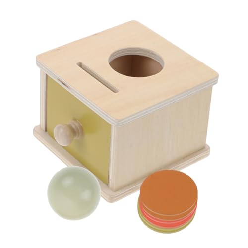 NAMOARLY 1 Set Holzschublade Box Münze Ball Spielzeug Montessori Trainingsspielzeug Für Kleinkinder von NAMOARLY