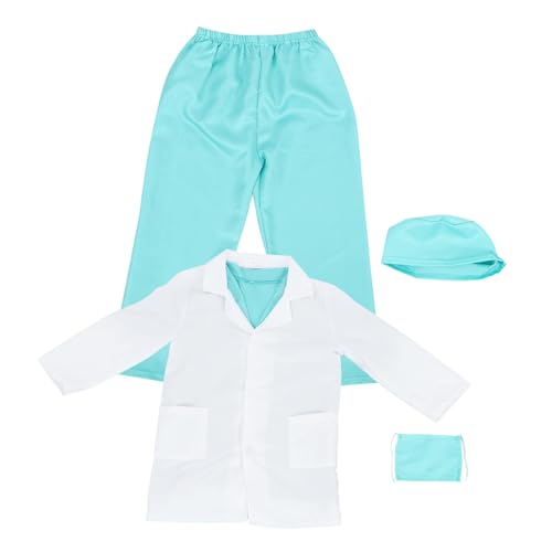 NAMOARLY 1 Set Kinderarztkleidung Kinderarztkittel Berufskostüme Für Kinderarztkostüm Outfits Für Arztzubehör Kostüm Arztkostüm Für Jungen von NAMOARLY