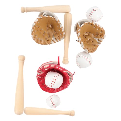 NAMOARLY 1 Set Mini-baseballschläger-handschuh-Ball-Set, Mini-, Miniatur-sportornamente von NAMOARLY