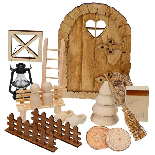 NAMOARLY Spielzeug Mädchen Weihnachten Miniaturen für Handwerk Mini Miniatur Spielzeug Holz Miniatur Möbel Set von NAMOARLY