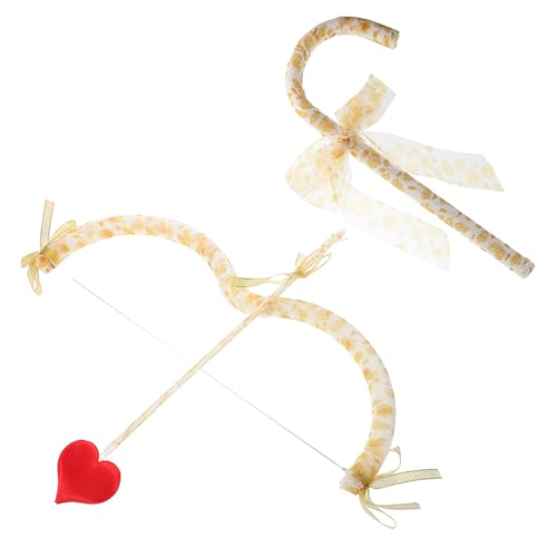 NAMOARLY Amor-kostümset Für Jährige Requisiten Zum Anziehen Für Damen Valentinstagsparty-zubehör Cosplay-Set Mit Goldenem Rosenmotiv von NAMOARLY