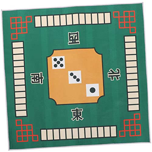 NAMOARLY 1 Stück rutschfeste Mahjong Tischdecke Grüne Mahjong Matte Ideales Desktop Kissen Für Brettspiele Und Mahjong Sitzungen Perfekt Für Spielabende Im Wohnzimmer von NAMOARLY